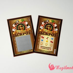 Jackpot babaváró kaparós sorsjegy