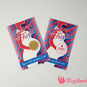 Kismama babaváró kaparós sorsjegy