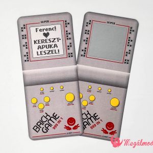 Tetris keresztszülő felkérő kaparós sorsjegy