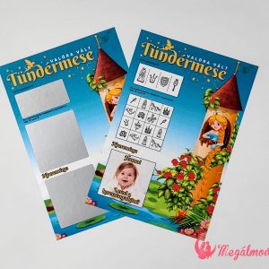 Királylányos tündérmese keresztszülő felkérő kaparós felületekkel
